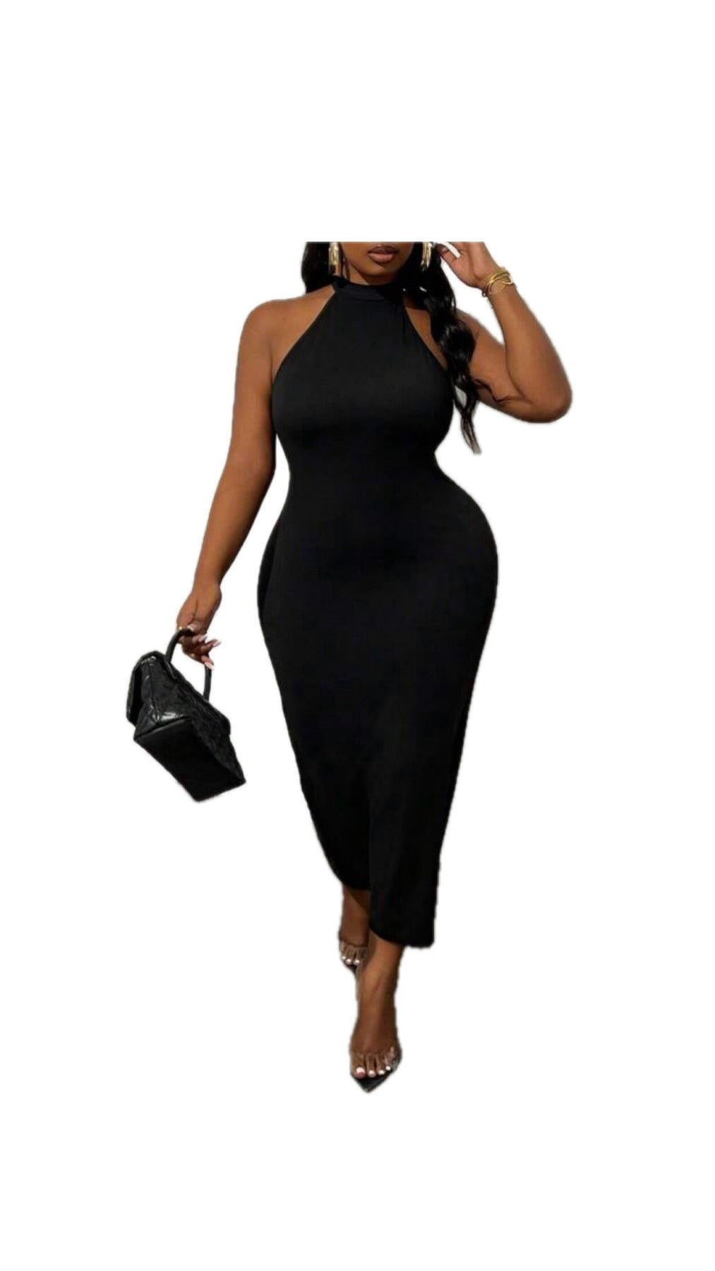 Black Halter Dress